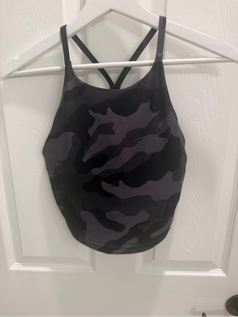 Old Navy Active Powersoft High Neck Camouflage Workout Tank Bra S